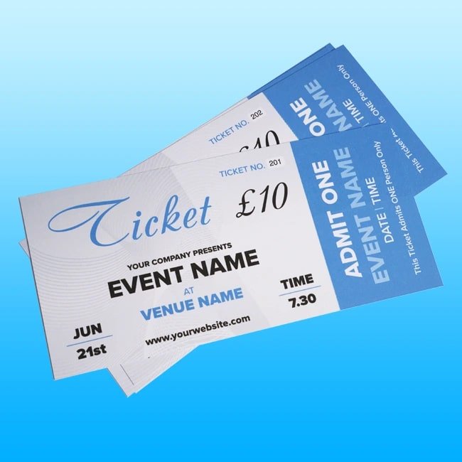 Tickets Printing Salisbury